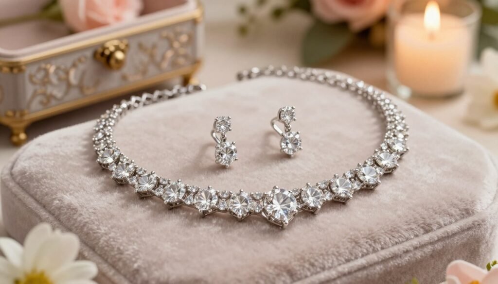 cz necklace set for wedding cz necklace set for wedding